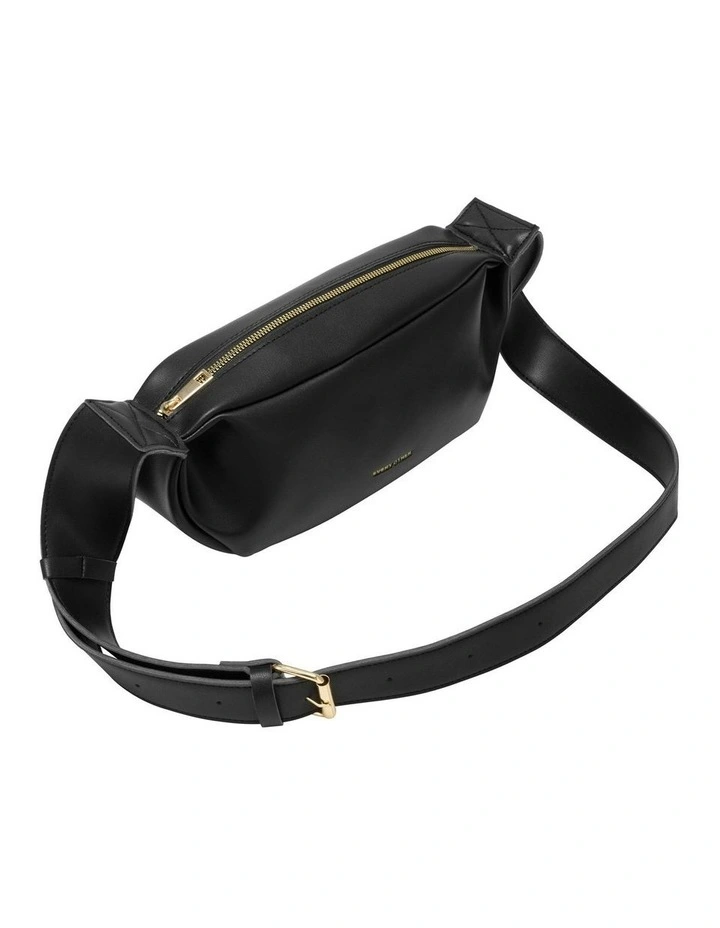 SOFT CRESCENT BAG IN BLACK image 4