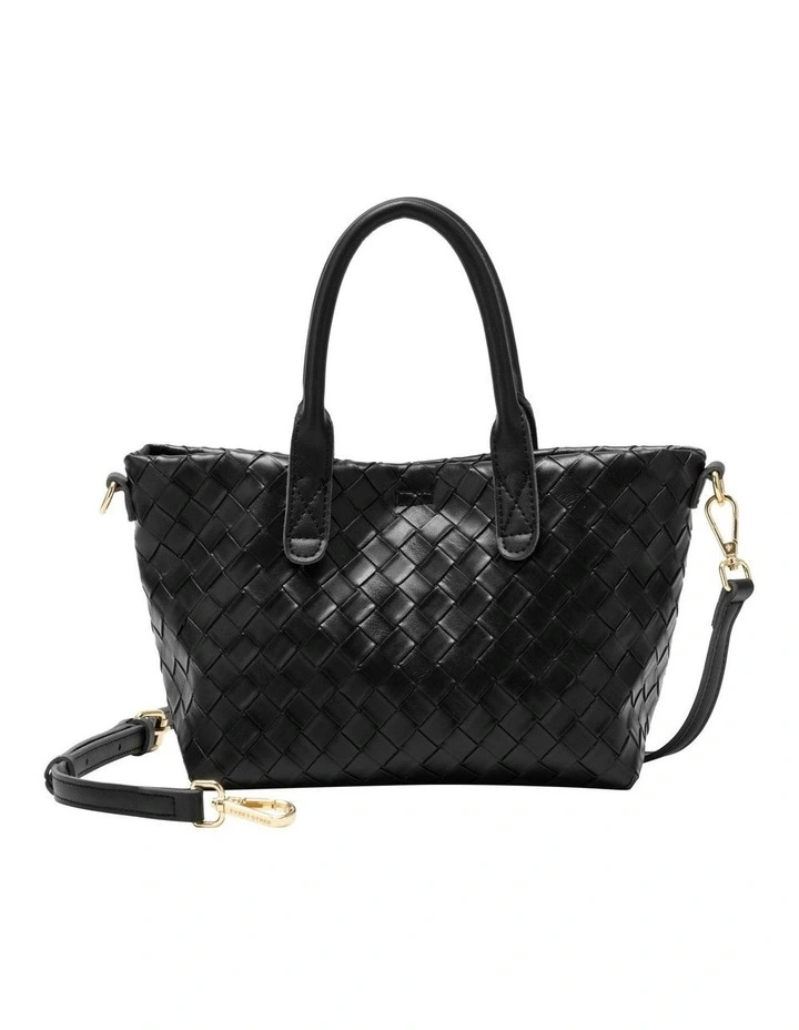 WOVEN GRAB BAG IN BLACK image 3