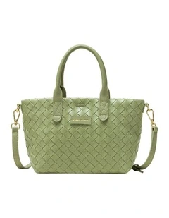 WOVEN GRAB BAG IN OLIVE