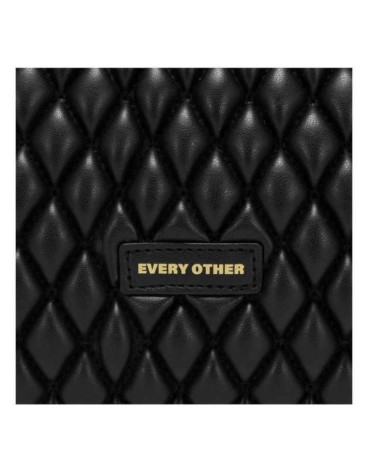 QUILTED SHOULDER BAG IN BLACK image 6