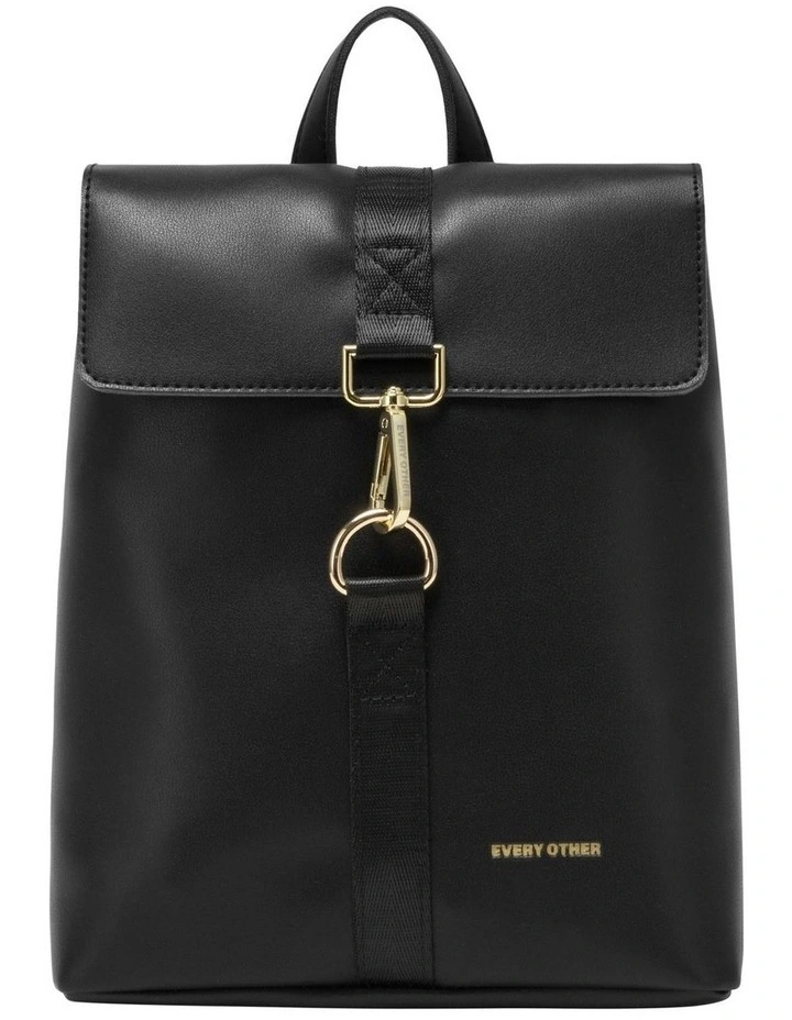 SINGLE CLIP BACKPACK IN BLACK image 1