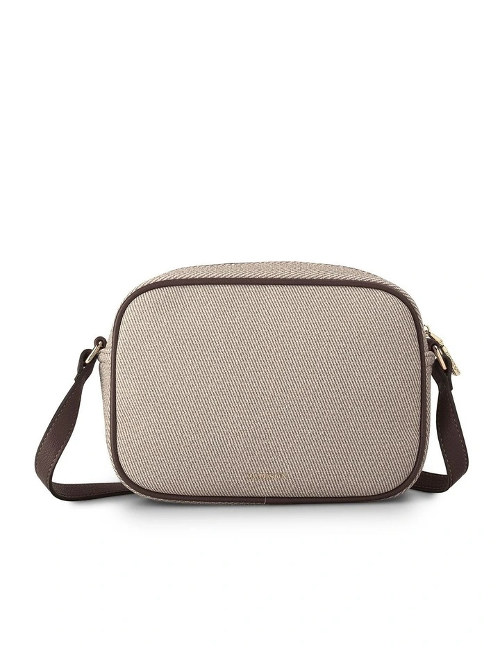 Roxanne Small Camera Crossbody Bag with Front Zip Pocket in Chocolate Mix image 6