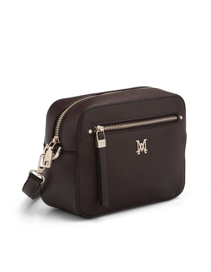 Molly Camera Crossbody Bag Monogram Bag Strap in Chocolate image 3