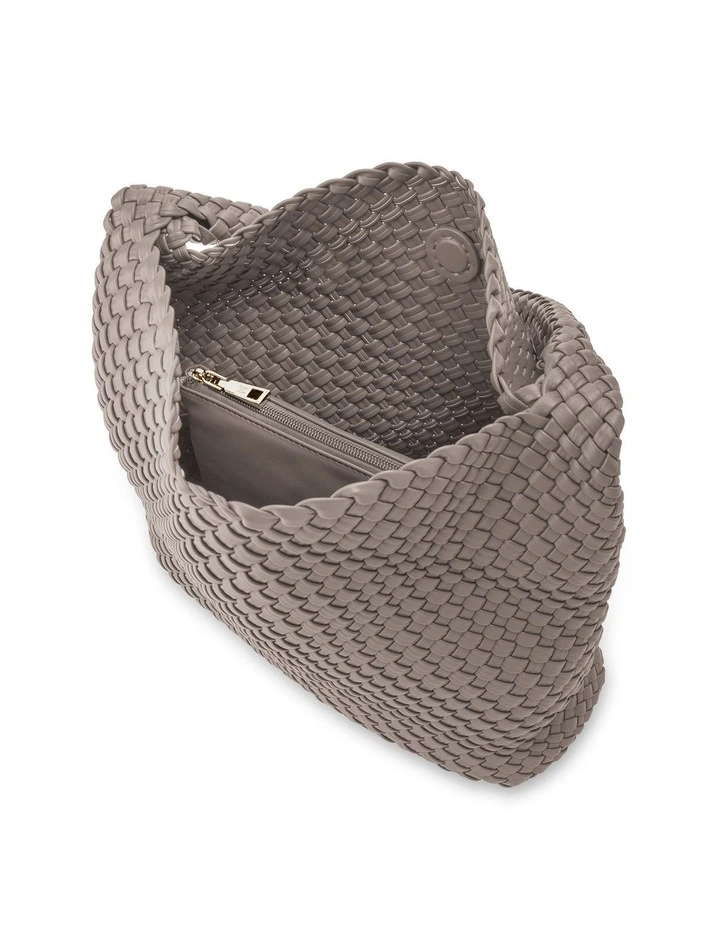 Lydia Weave Large Hobo in Taupe image 6