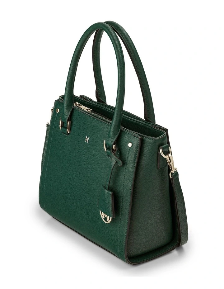 Angie Medium 3 Compartment Satchel Bag in Forest image 2