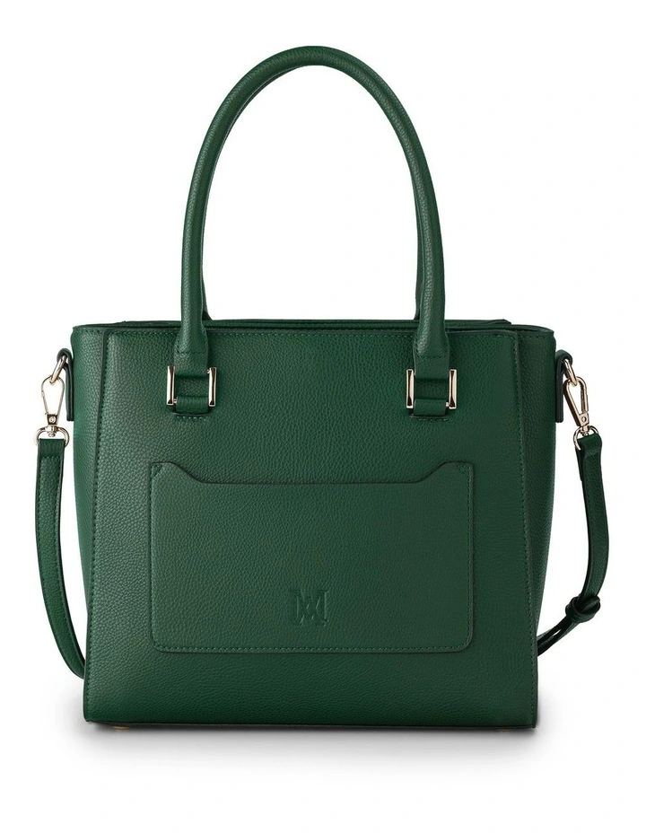 Angie Medium 3 Compartment Satchel Bag in Forest image 7