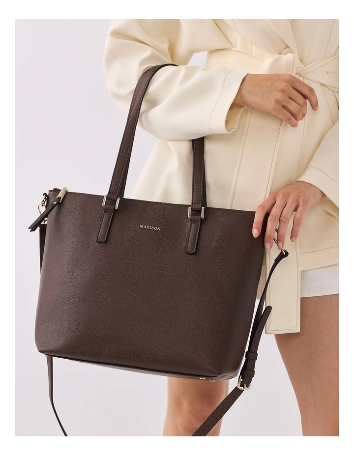 Inga Large Zip Top Tote Bag with Laptop Pocket image 2