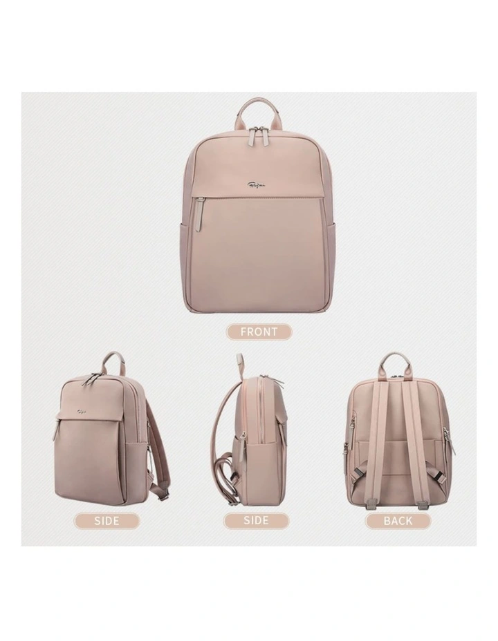 Waterproof Laptop Backpack Travel Business Work Bag Apricot image 3