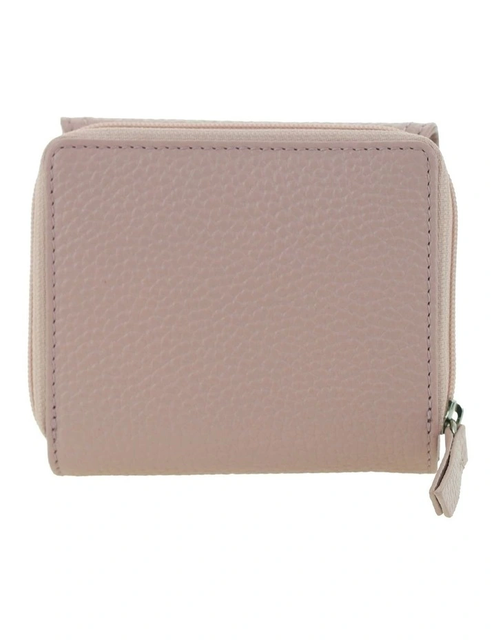 Pierre Cardin Genuine Leather Tri-Fold Tab Wallet in Rose image 4