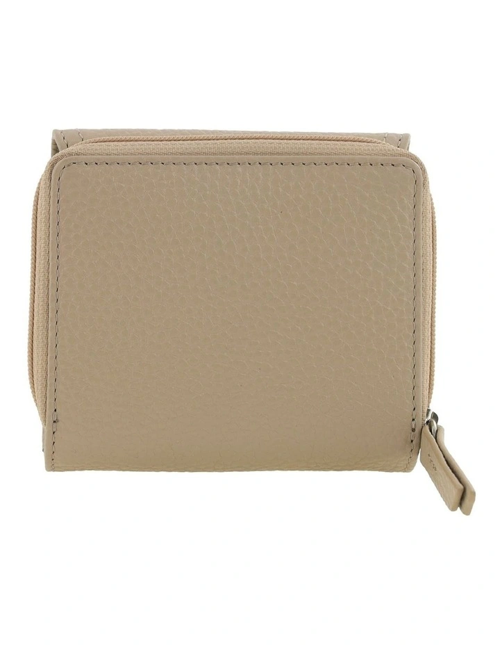 Pierre Cardin Genuine Leather Tri-Fold Tab Wallet in Taupe image 4