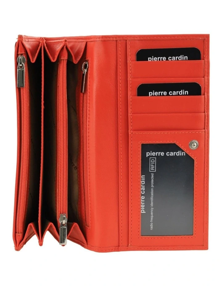 Pierre Cardin Genuine Leather Wallet in Orange image 3
