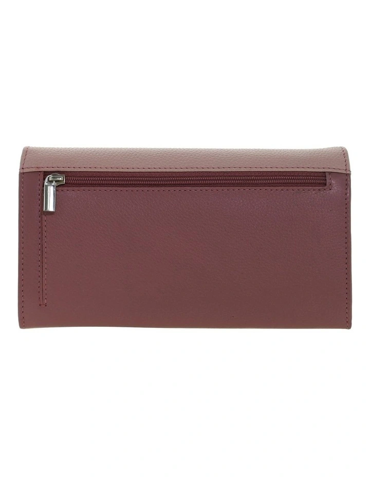 Pierre Cardin MultiColour Leather Ladies Wallet in Cherry image 4