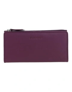 Pierre Cardin Genuine Leather Bi-Fold Wallet in Berry