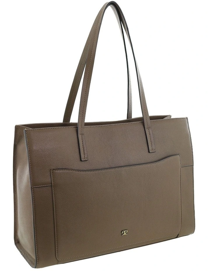 Pierre Cardin Genuine Leather Tote Bag in Oak image 1