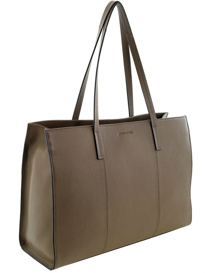 Pierre Cardin Genuine Leather Tote Bag in Oak image 3