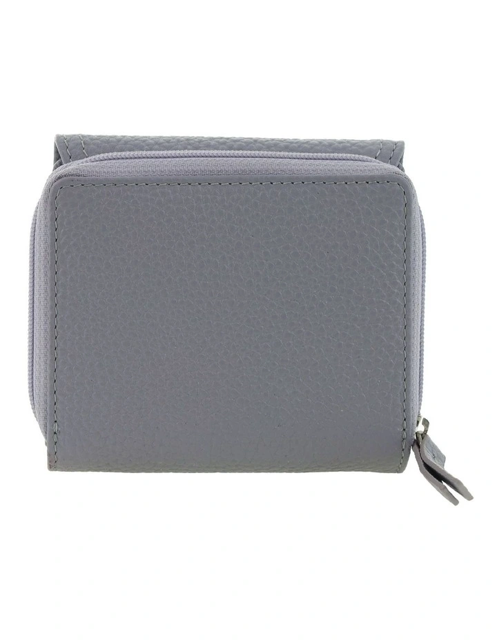 Pierre Cardin Genuine Leather Tri-Fold Tab Wallet in Stone image 4