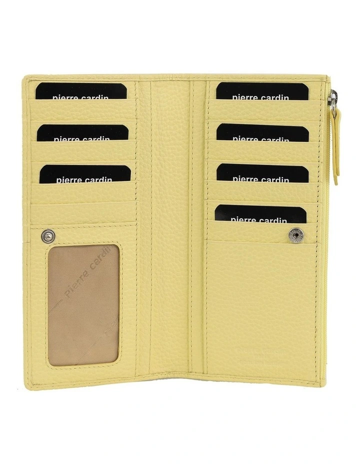 Pierre Cardin Genuine Leather Bi-Fold Wallet in Yellow image 2