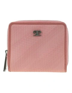 Pierre Cardin Genuine Leather Ziparound Wallet in Pink