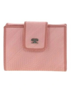Pierre Cardin Genuine Leather Tri-Fold Wallet in Pink