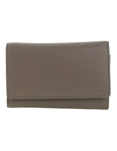 Pierre Cardin Italian Leather Tri-Fold Wallet in Taupe