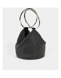 Jada Glomesh Evening Bag - Black