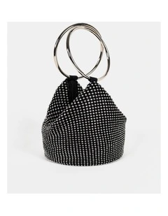 Jada Glomesh Evening Bag - Black