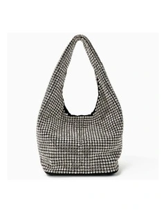Paris Rhinestone Handbag - Silver