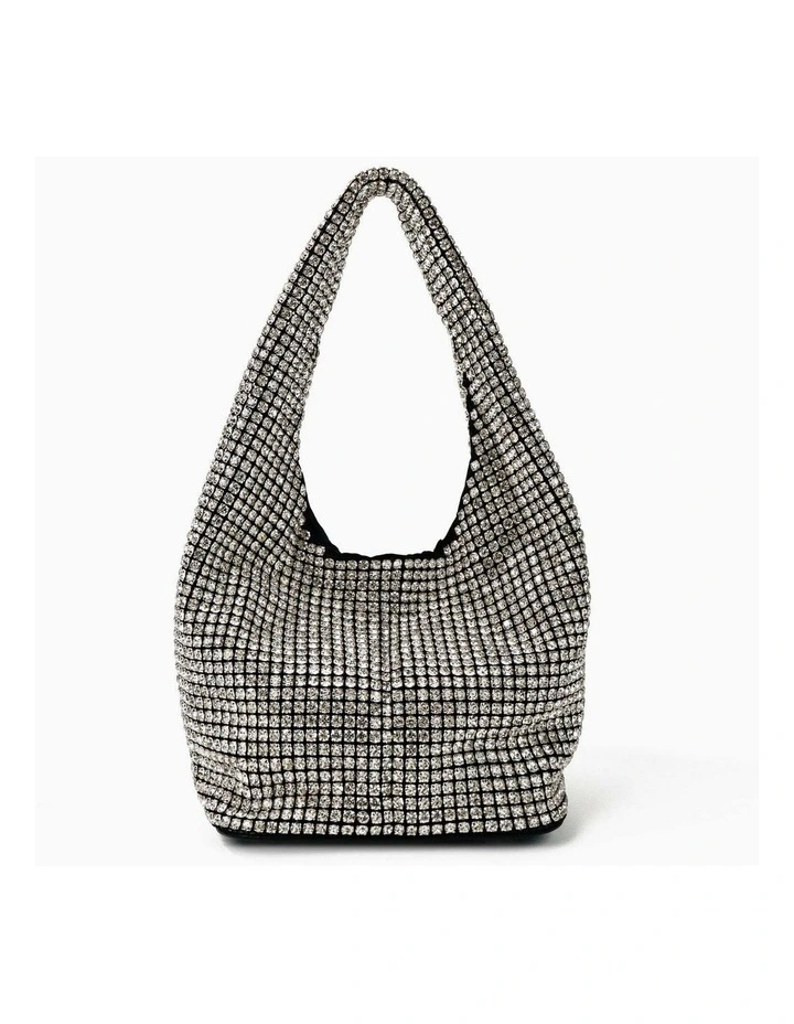 Paris Rhinestone Handbag - Silver image 1