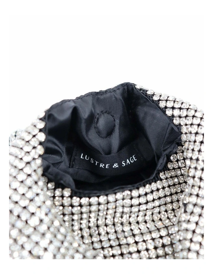 Paris Rhinestone Handbag - Silver image 5