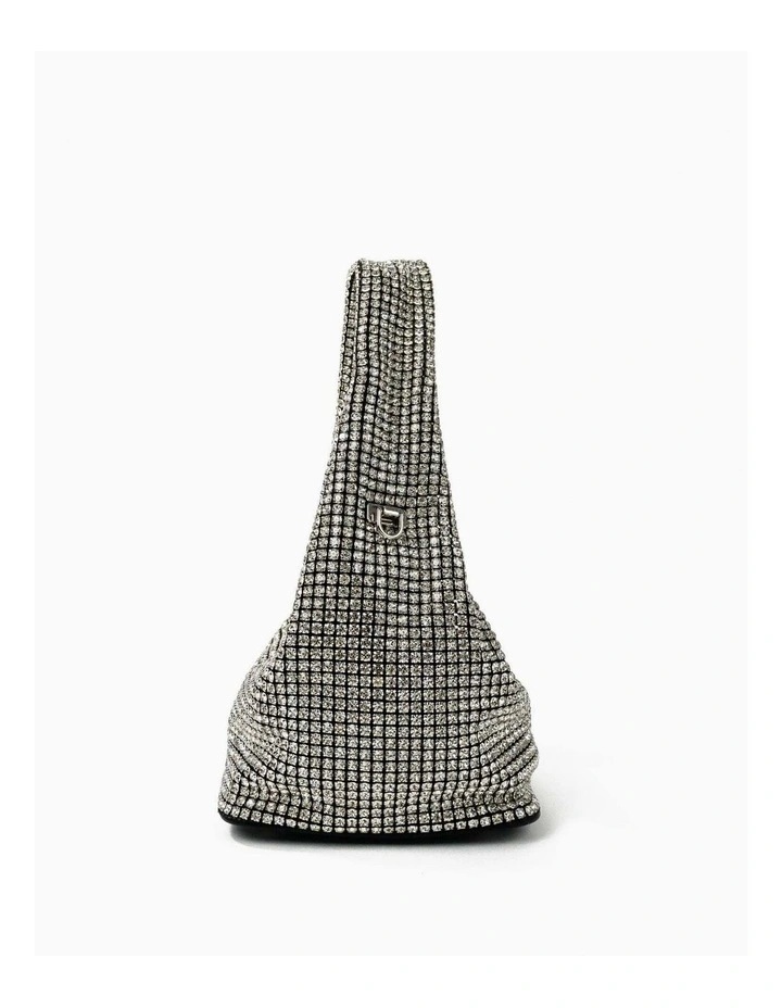 Paris Rhinestone Handbag - Silver image 6