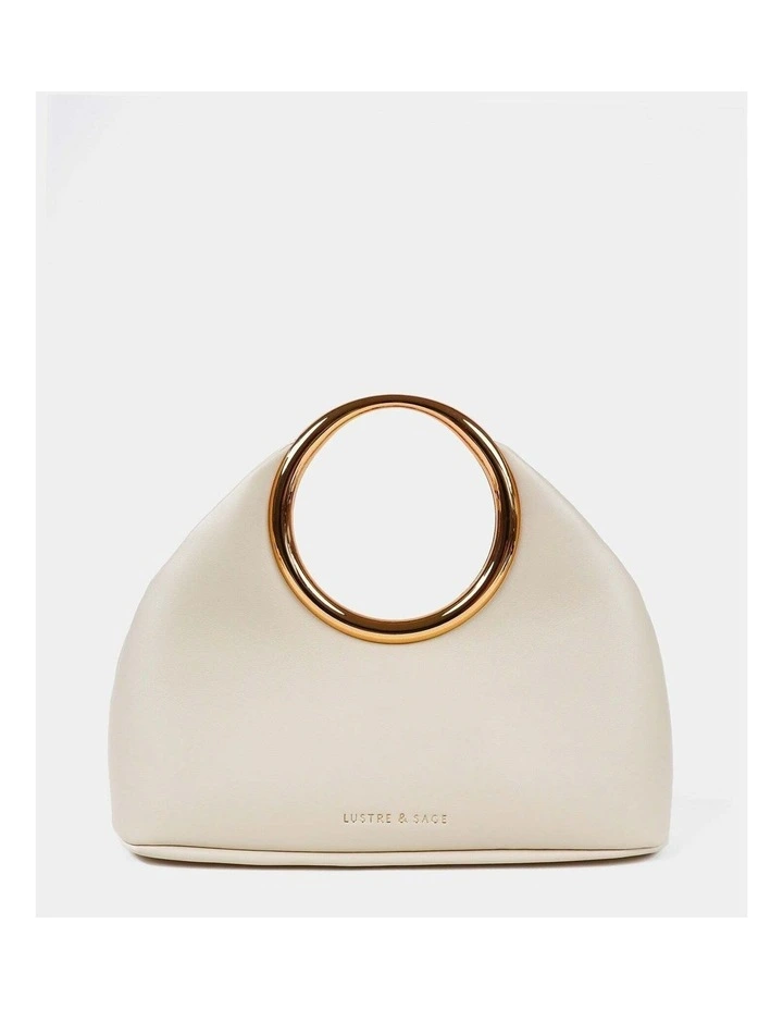 Hailey Statement Handle Bag - White image 1