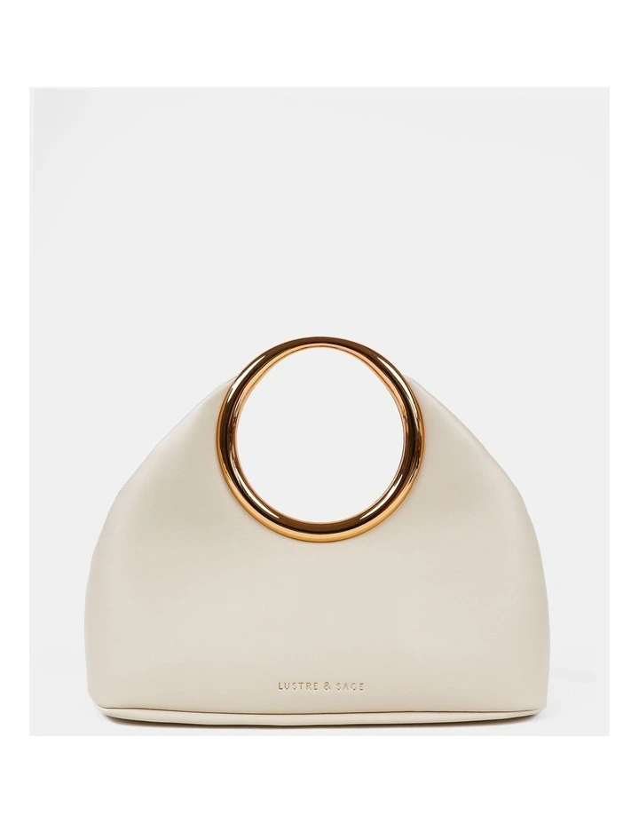 Hailey Statement Handle Bag - White image 1