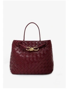 Chantel Woven Multiway Handbag - Burgundy