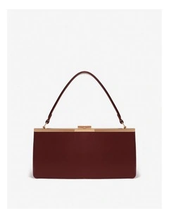 Solene Top Handle Handbag - Burgundy