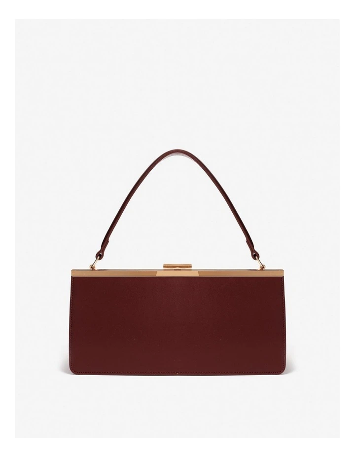 Solene Top Handle Handbag - Burgundy image 1