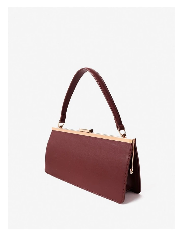 Solene Top Handle Handbag - Burgundy image 2