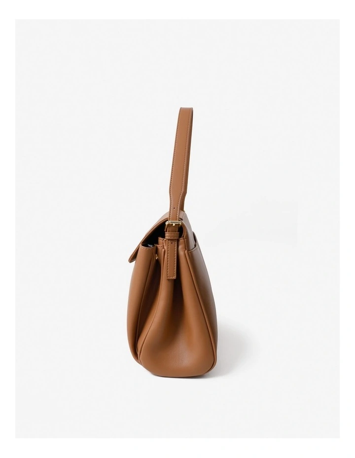Isabeau Classic Shoulder Bag - Tan image 4