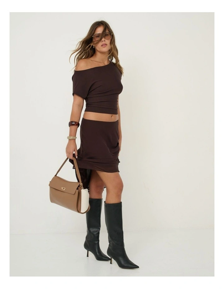 Isabeau Classic Shoulder Bag - Tan image 7