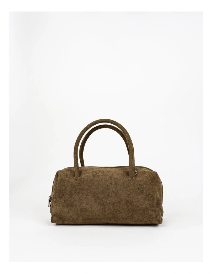Tory Suede Crossbody Bag - Olive image 1