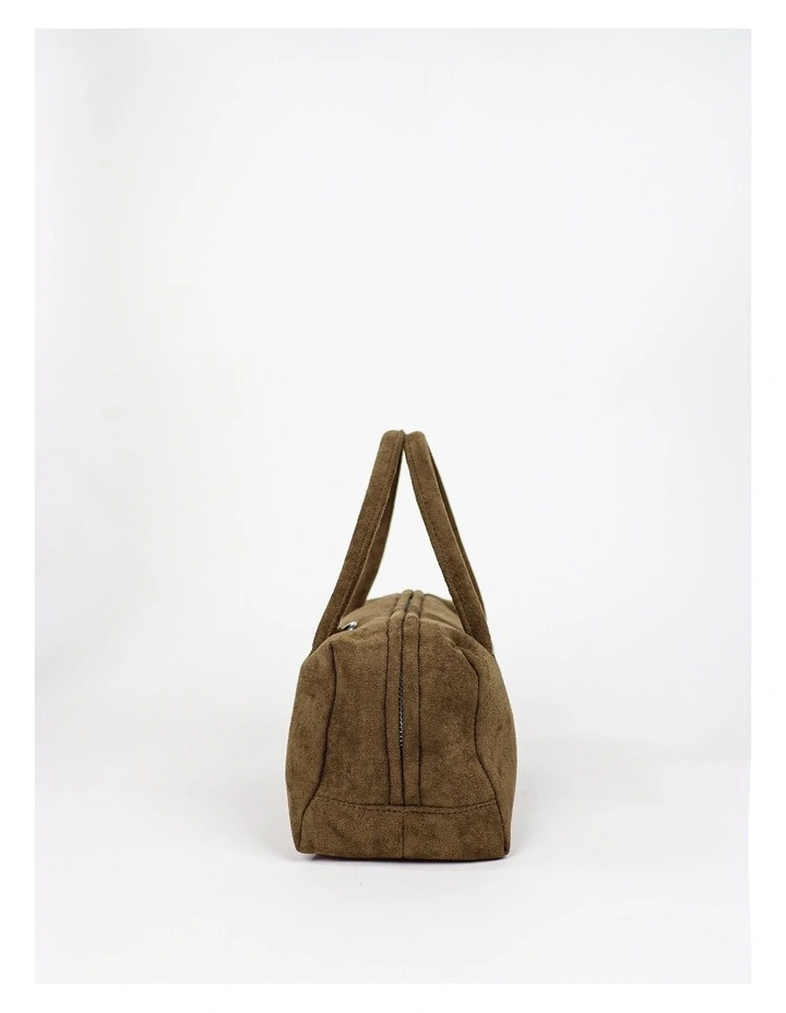 Tory Suede Crossbody Bag - Olive image 3