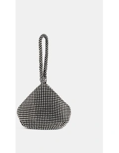 Jada Diamante Wristlet Bag - Black