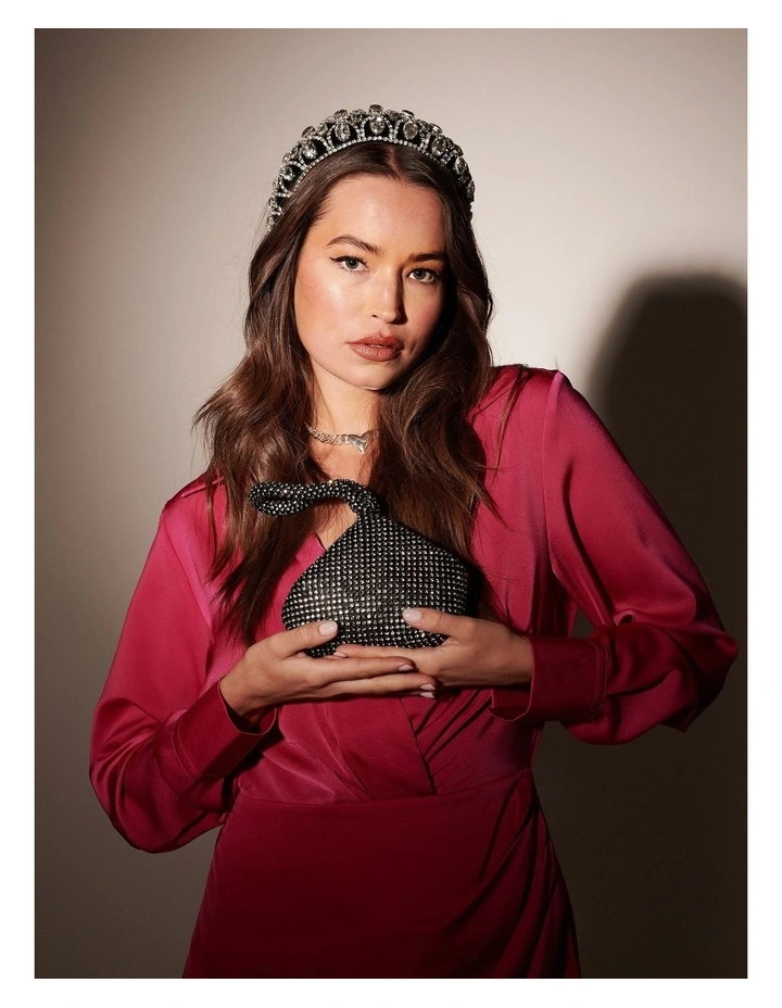Jada Diamante Wristlet Bag - Black image 3