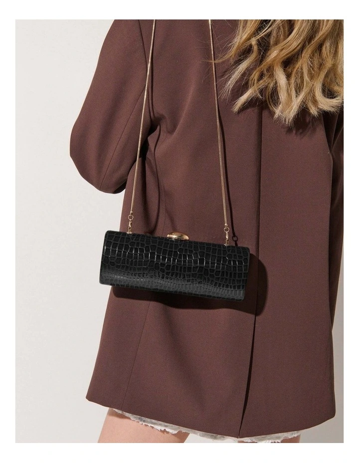 Karina Evening Clutch Bag - Black image 4