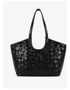 Everyday Woven Tote Bag - Black