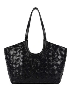 Everyday Woven Tote Bag - Black