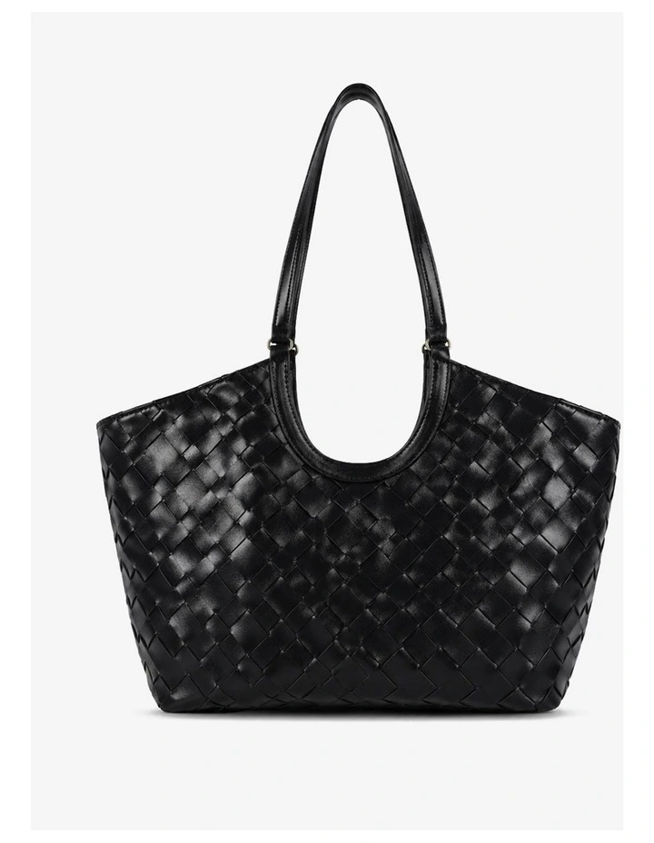 Everyday Woven Tote Bag - Black image 1