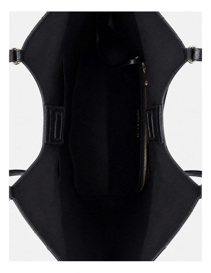 Everyday Woven Tote Bag - Black image 3
