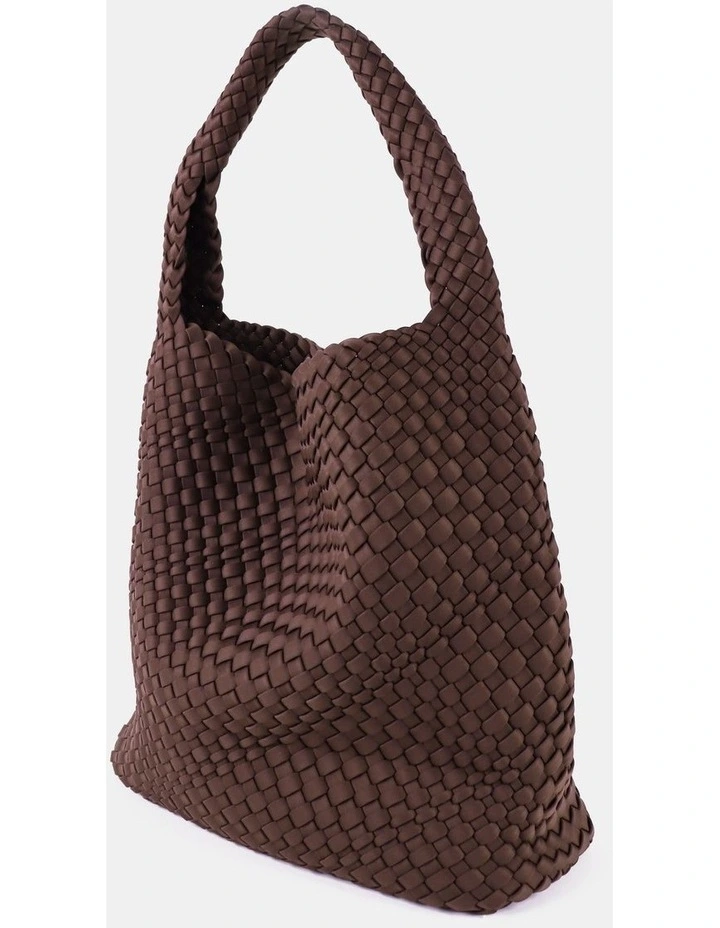 Layla Woven Tote Bag - Brown image 2
