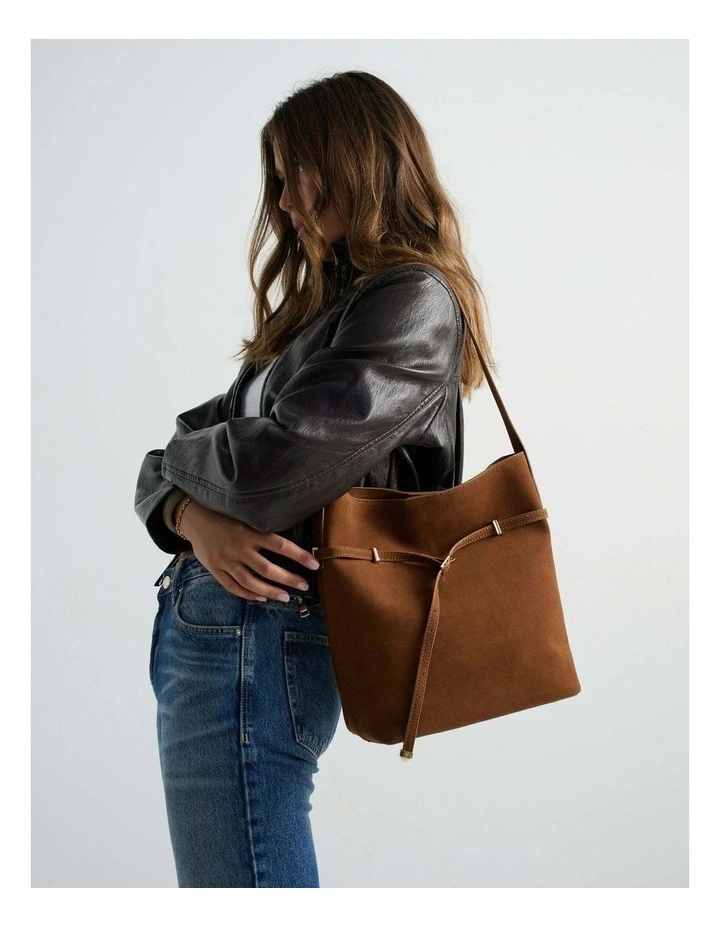 Leonie Belt Bucket Bag - Tan image 2