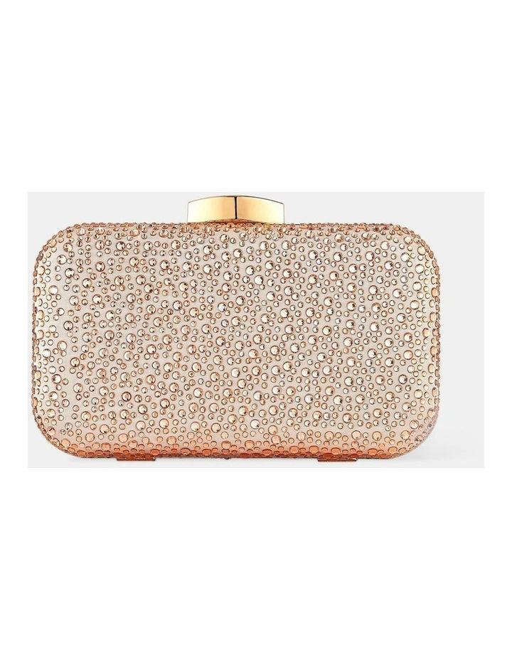 Romie Rhinestone Clutch Bag - Champagne image 1